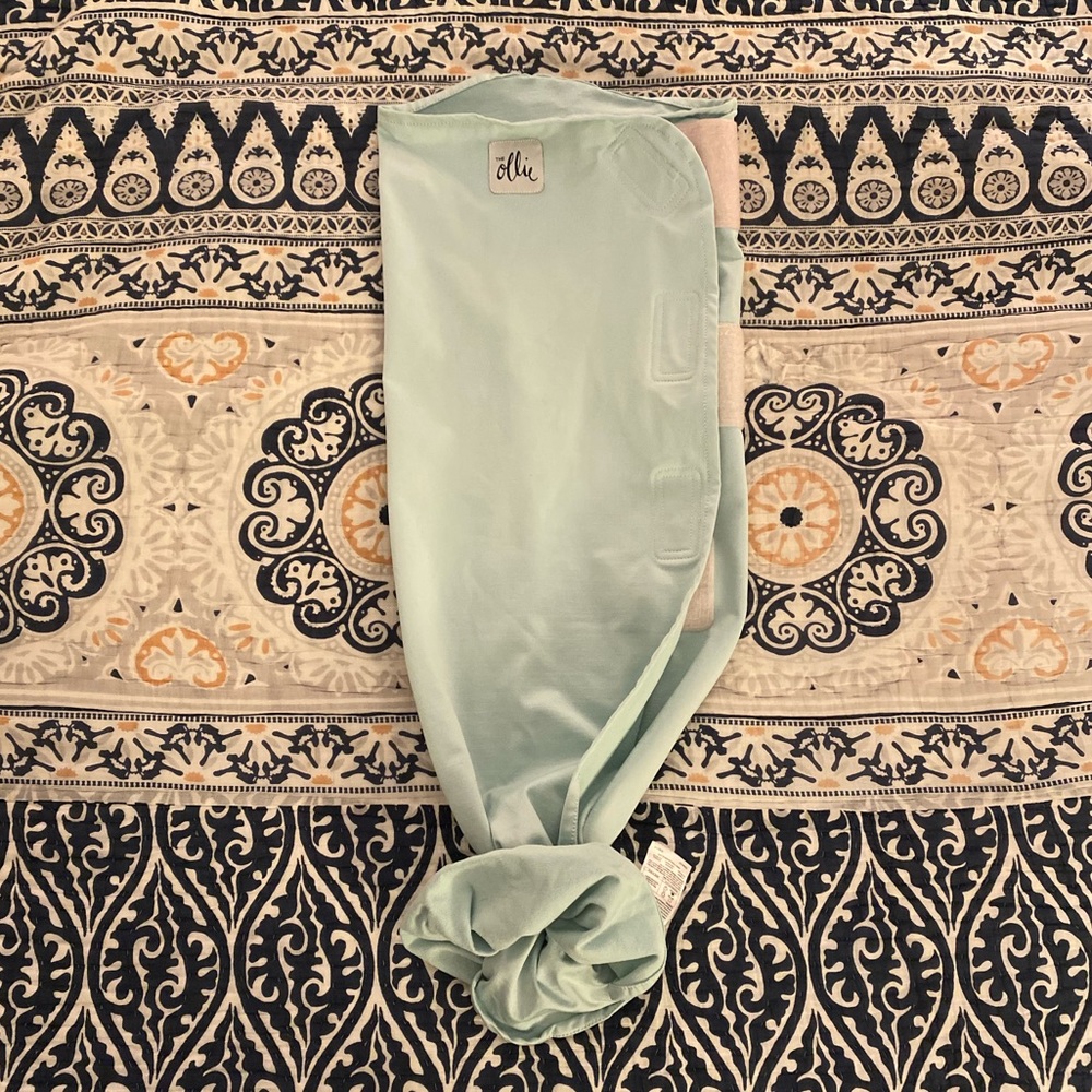 Ollie Sleep Swaddle in Teal, One Size